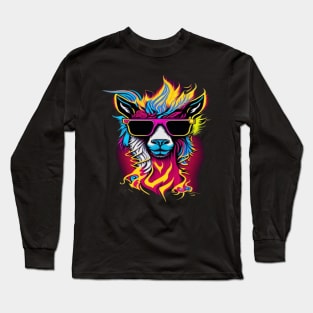 cool lama Long Sleeve T-Shirt